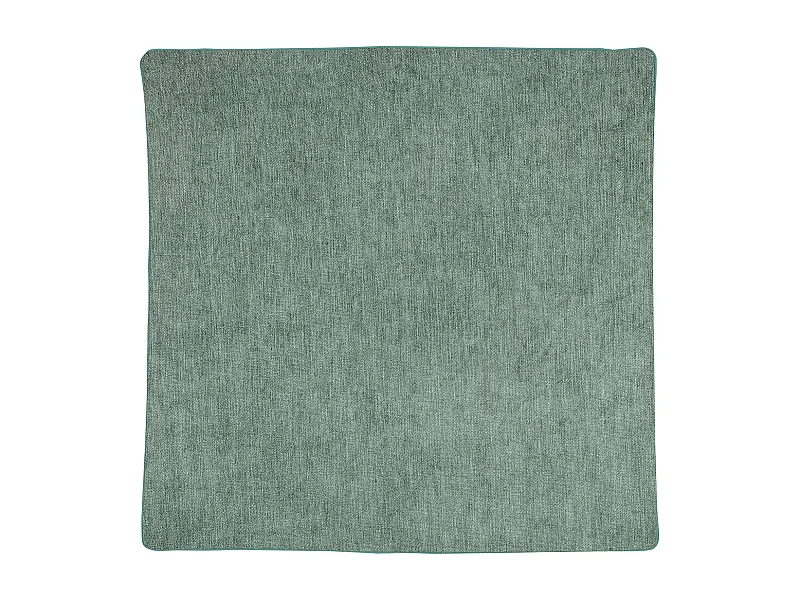 Funda de cojín ribeteado efecto terciopelo 60 x 60 cm