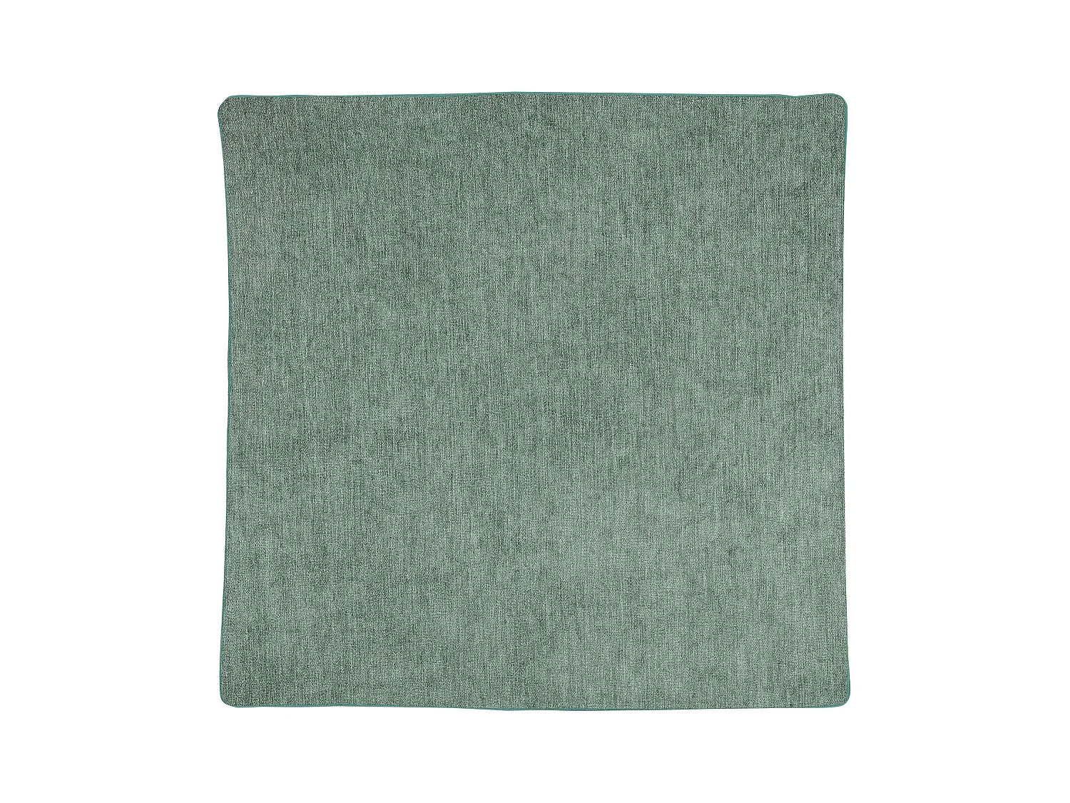 Housse de coussin passepoilée effet velours