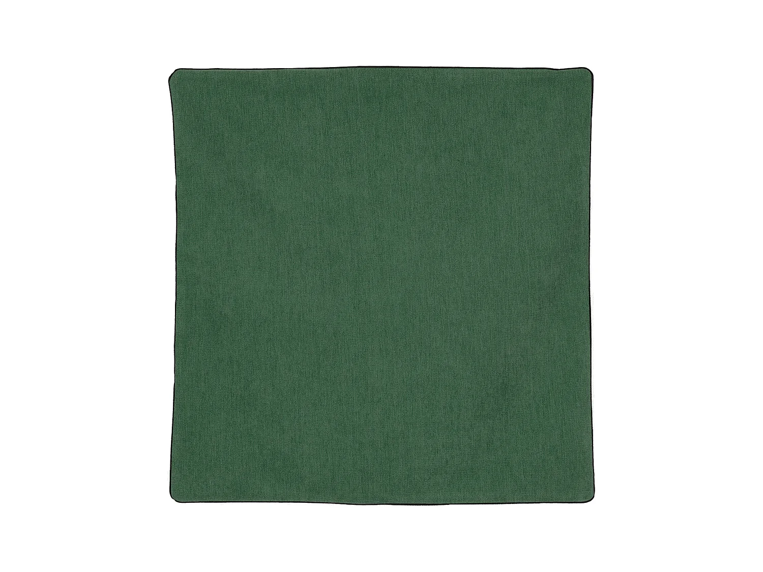 Housse de coussin passepoilée effet velours