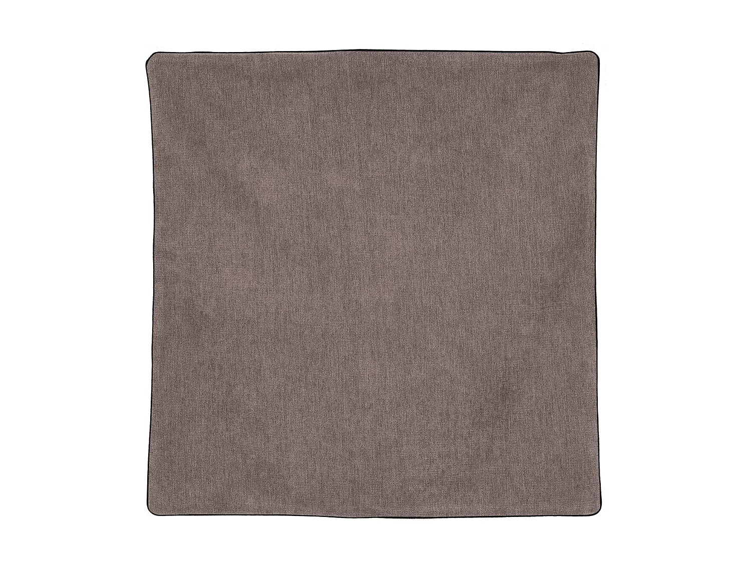 Funda de cojín ribeteado efecto terciopelo 60 x 60 cm