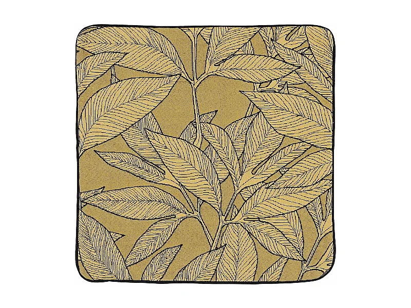 Housse de coussin esprit feuillages