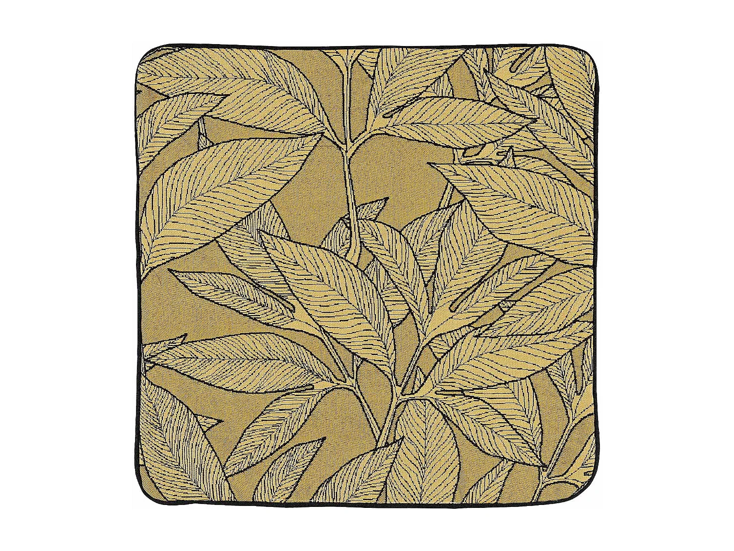 Housse de coussin esprit feuillages