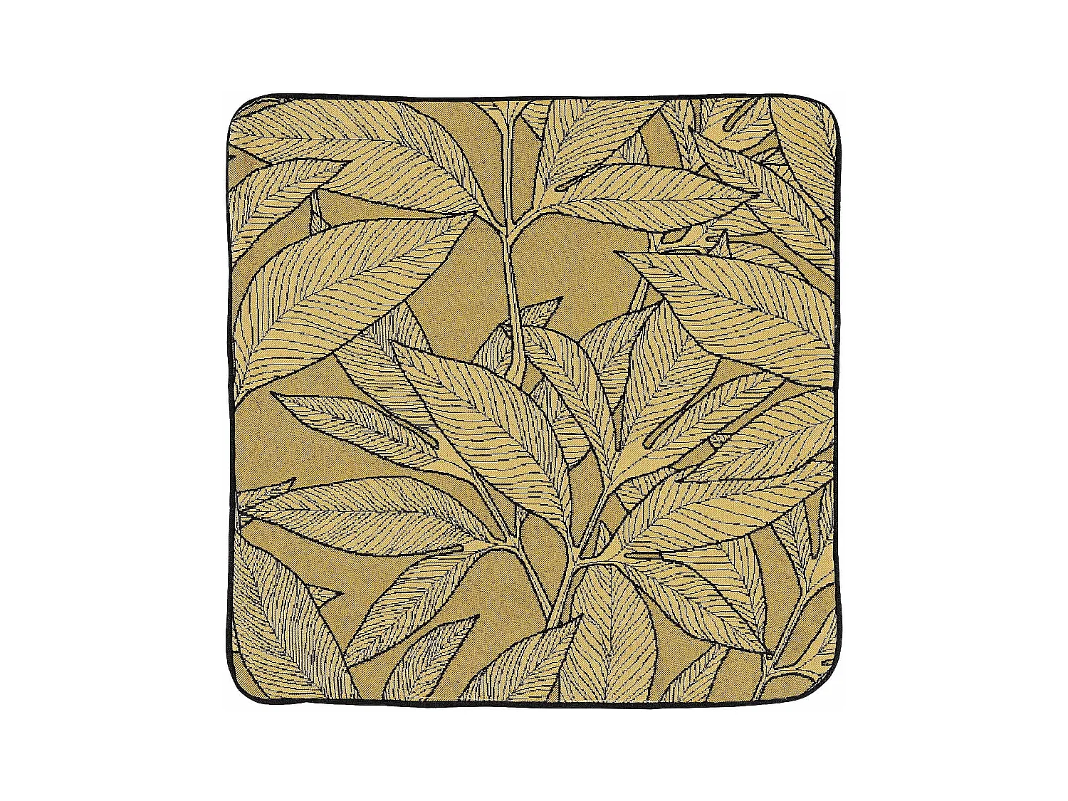 Housse de coussin esprit feuillages