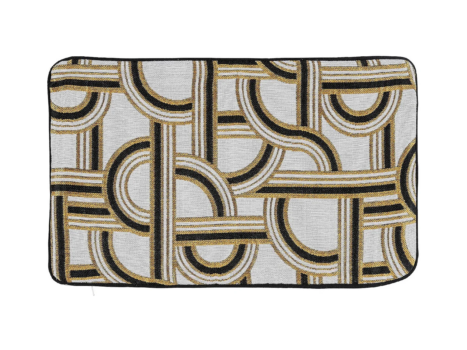 Housse de coussin aux couleurs de l'Orient Express.