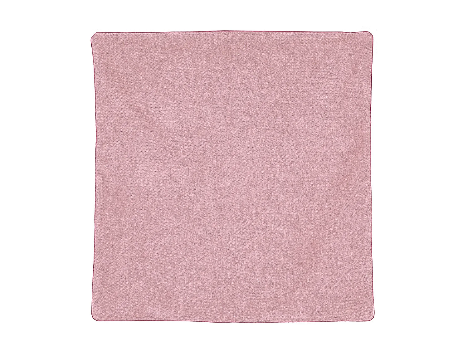 Funda de cojín ribeteado efecto terciopelo 60 x 60 cm