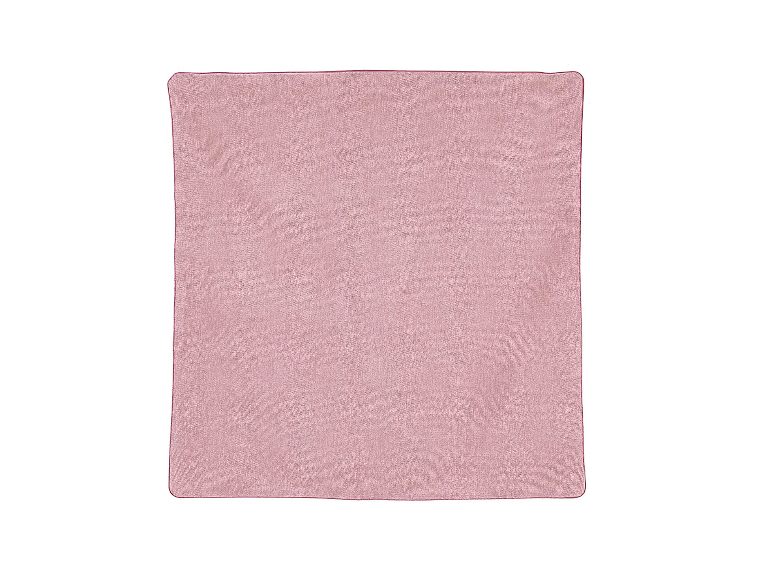 Housse de coussin passepoilée effet velours