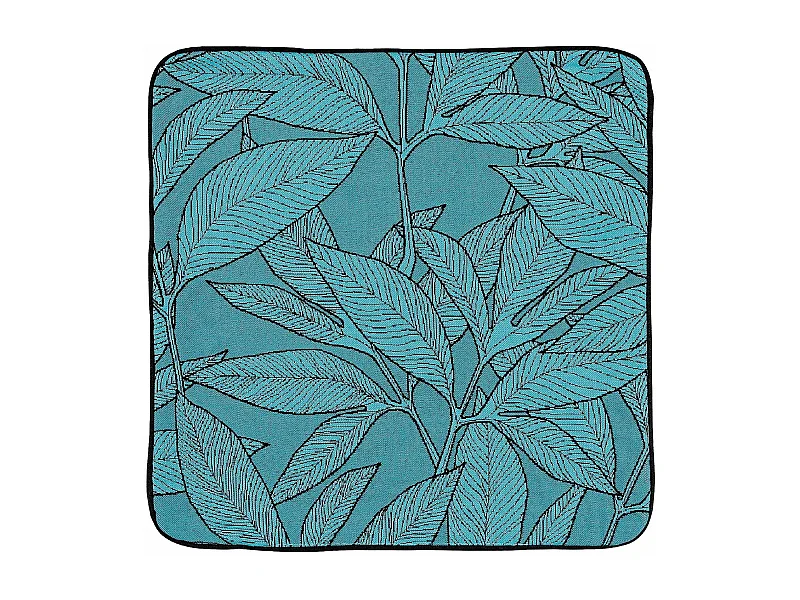 Housse de coussin esprit feuillages
