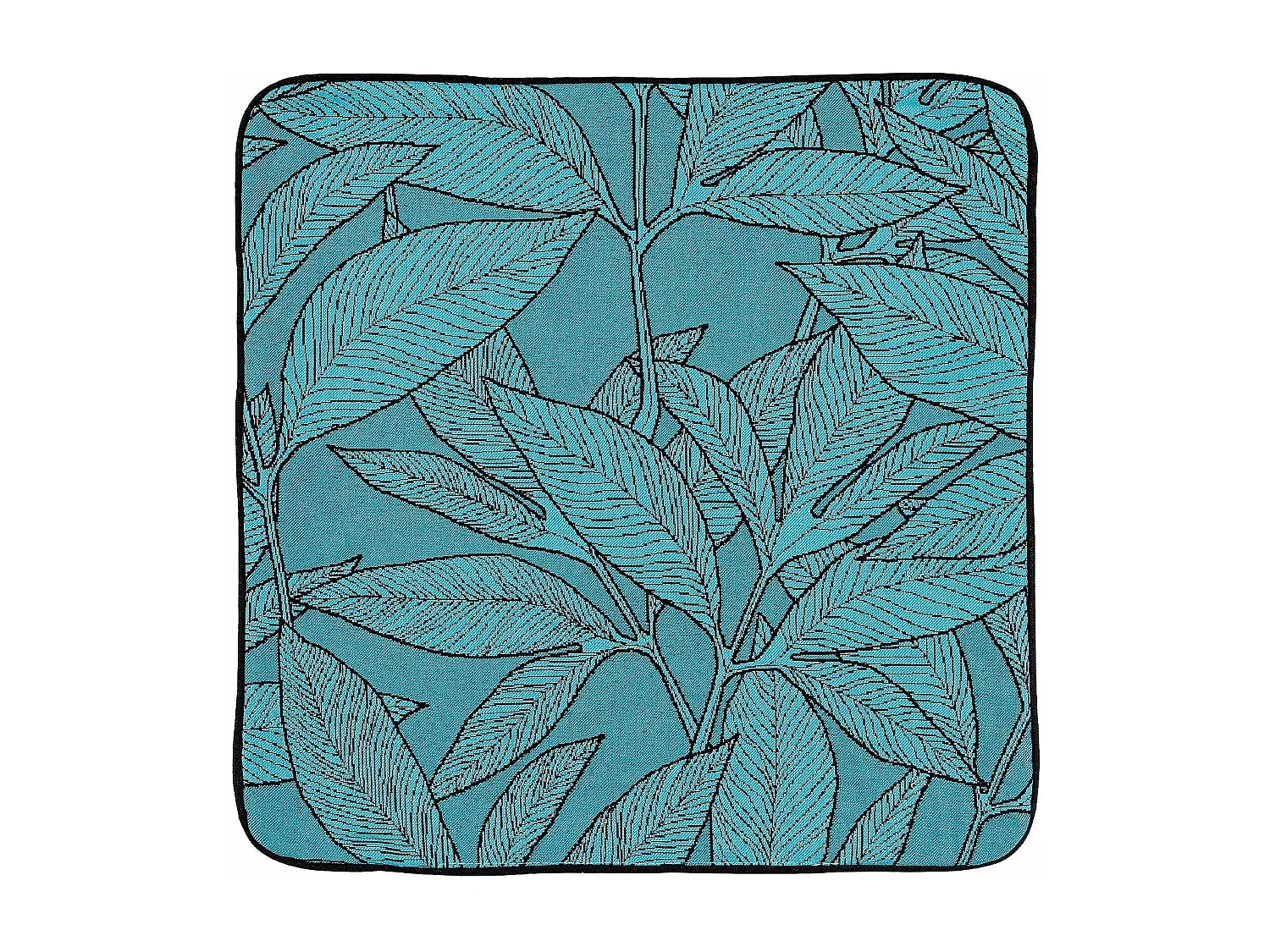 Housse de coussin esprit feuillages