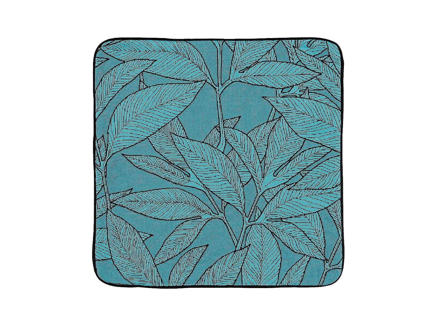 Housse de coussin esprit feuillages