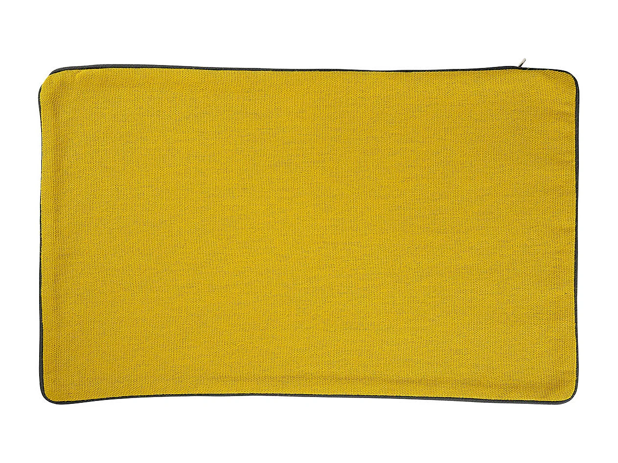 Housse de coussin en coton et chanvre
