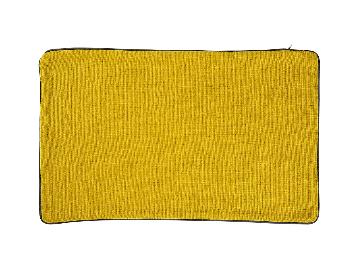 Funda de cojín de algodón y cáñamo 30 x 50 cm