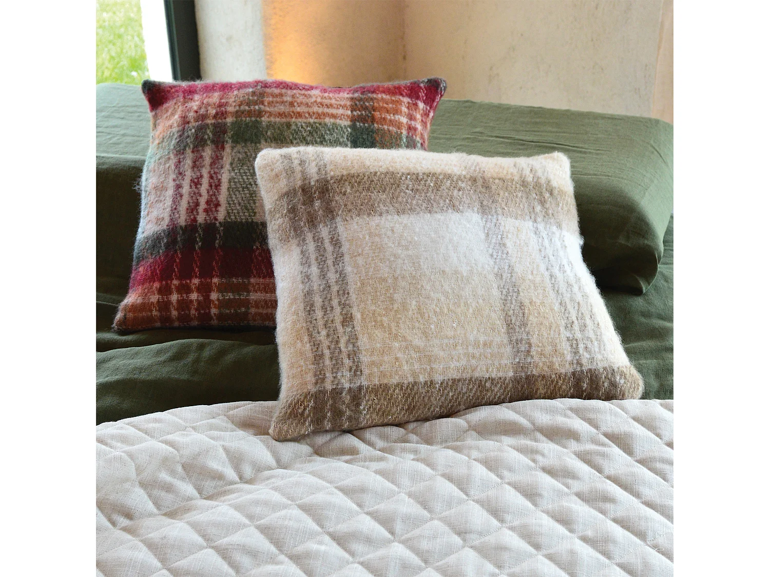 Housse de Coussin tartan Ecossais