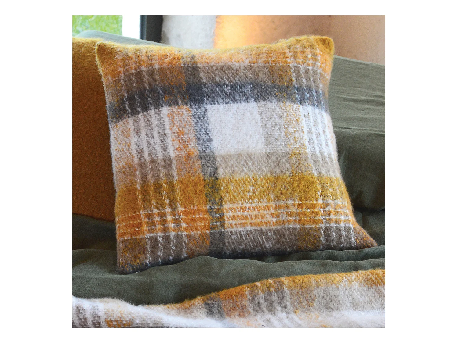 Housse de Coussin tartan Ecossais