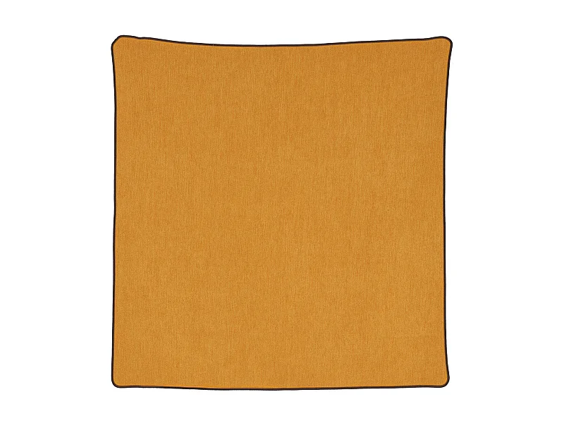 Funda de cojín ribeteado efecto terciopelo 60 x 60 cm