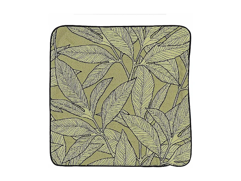 Housse de coussin esprit feuillages