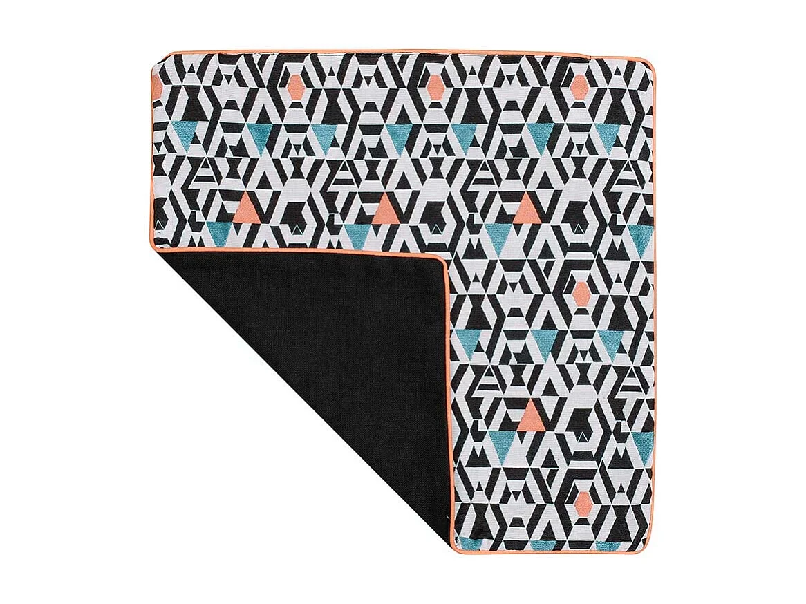 Funda de cojín con motivos geométricos 40 x 40 cm
