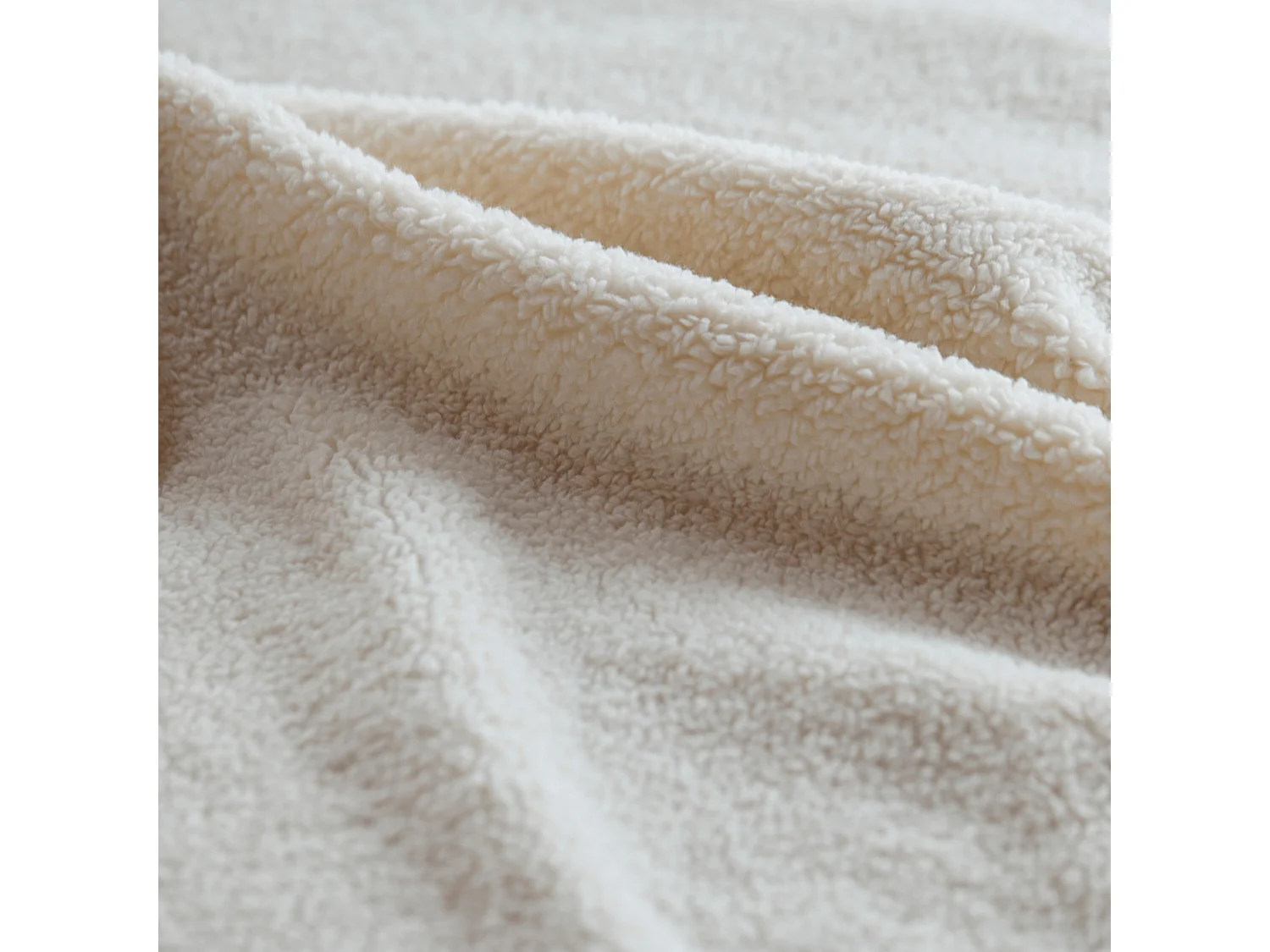 Housse de coussin bouclette