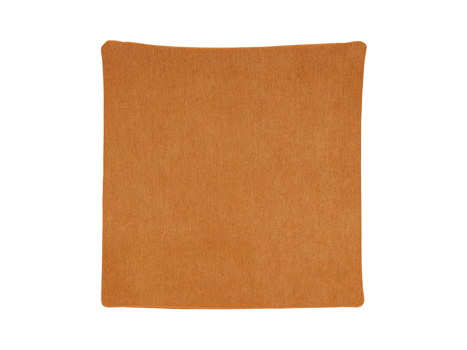 Housse de coussin passepoilée effet velours