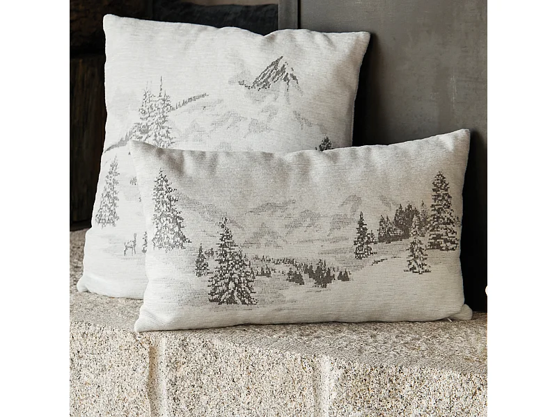 Funda de cojín Snowy Firs 45 x 45 cm