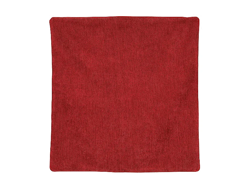 Housse de coussin passepoilée effet velours