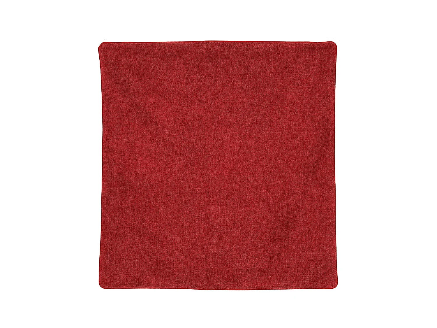 Housse de coussin passepoilée effet velours