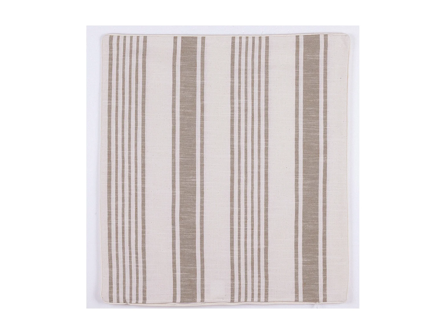 Housse de coussin effet rayures d'antan