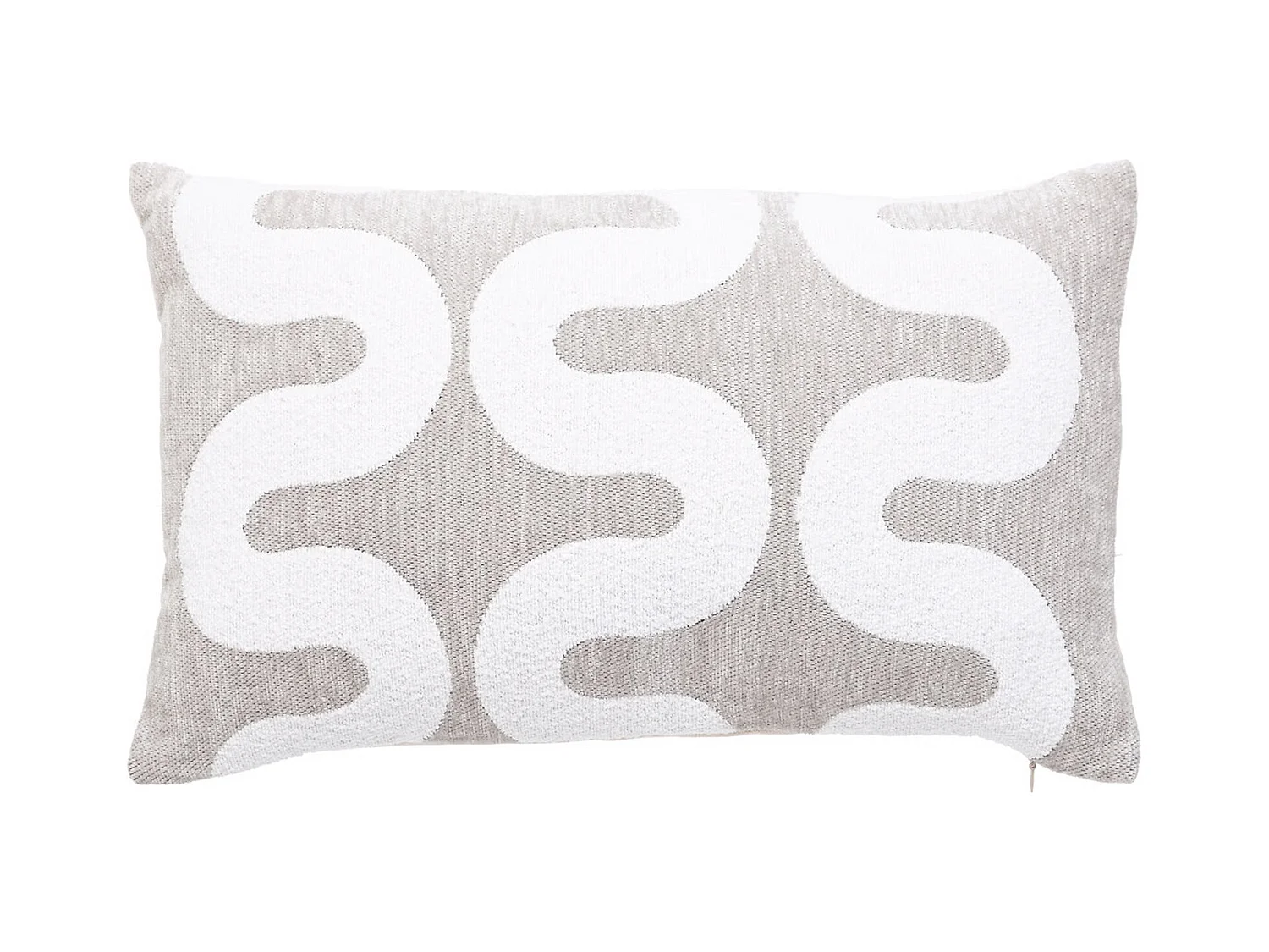 Housse de Coussin Chenille "Jeni" 30x50cm Beige Lin