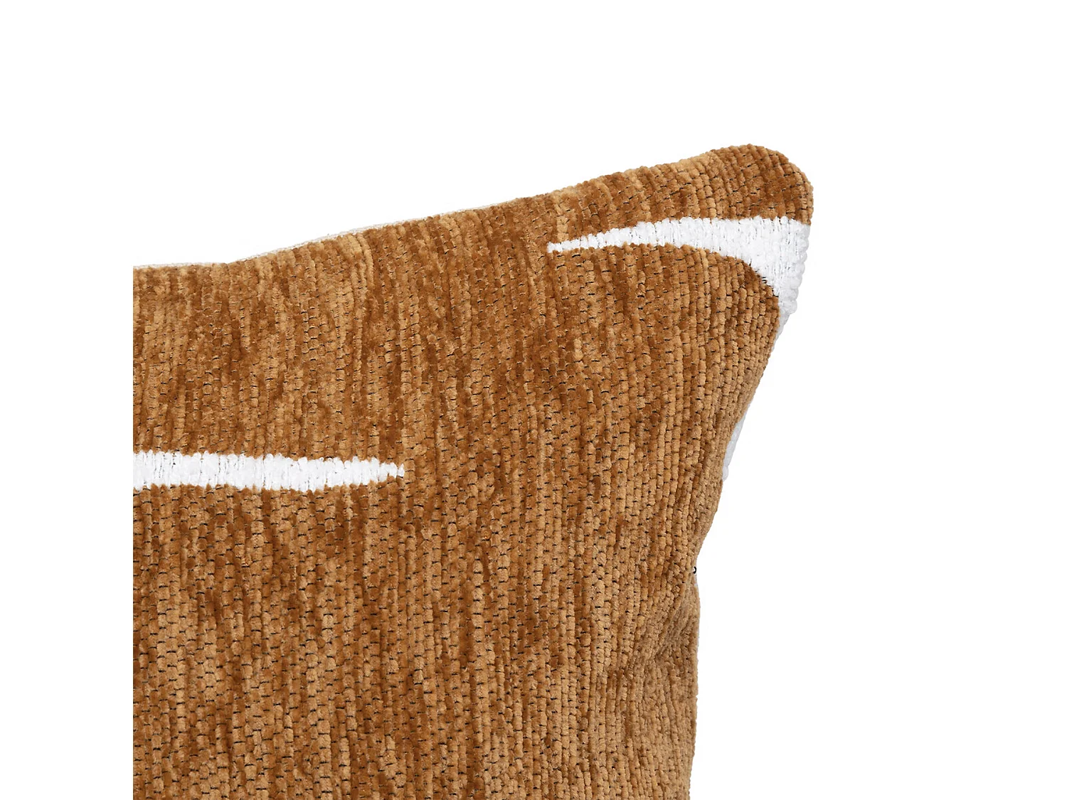 Housse de Coussin Chenille "Jeni" 30x50cm Caramel