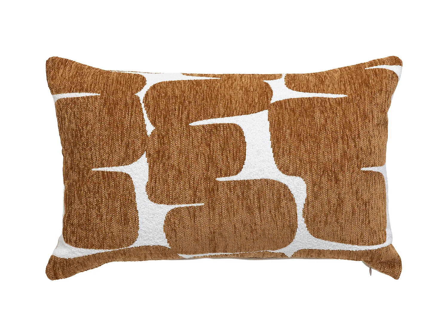Housse de Coussin Chenille "Jeni" 30x50cm Caramel