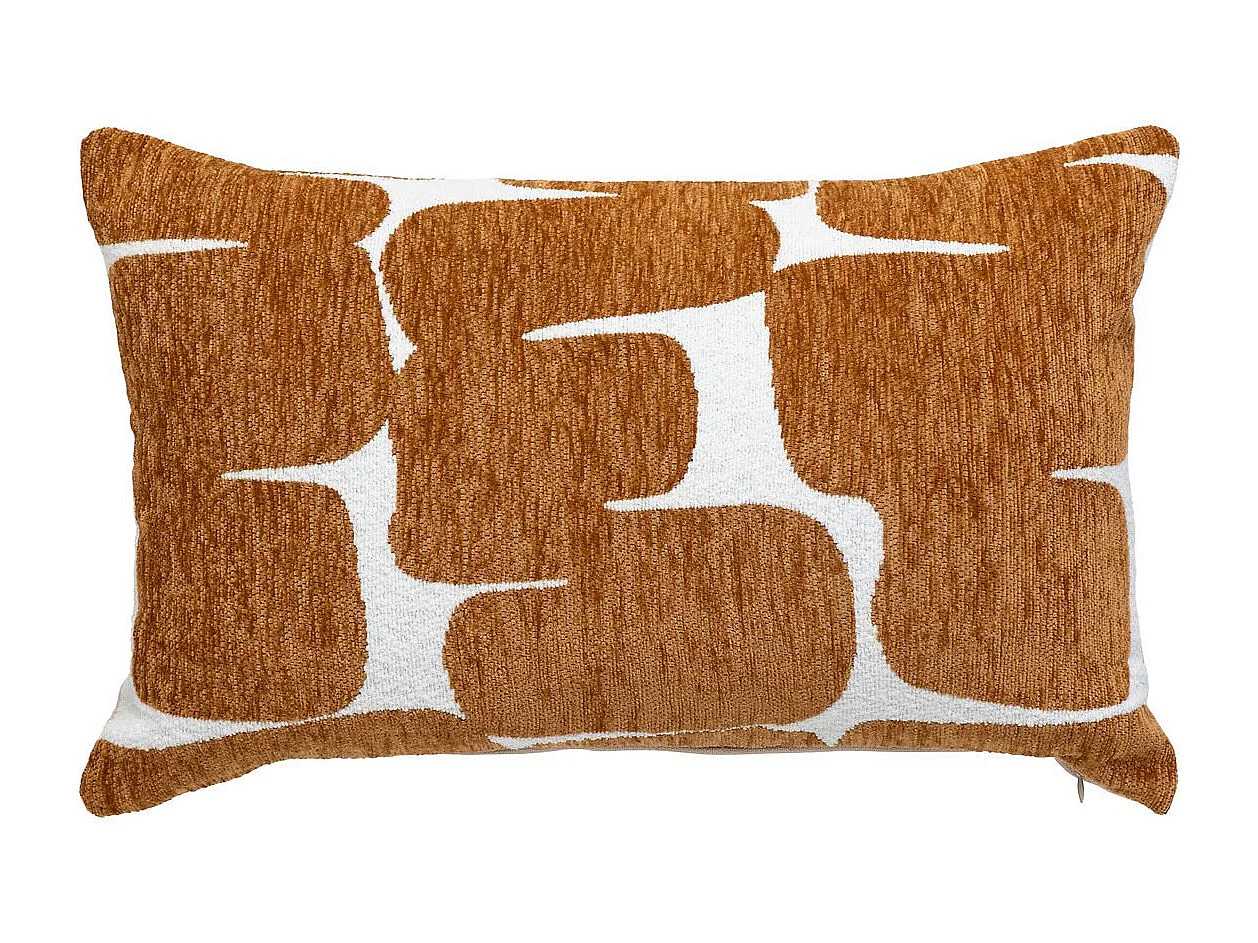 Housse de Coussin Chenille "Jeni" 30x50cm Caramel