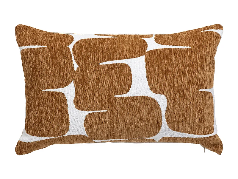 Housse de Coussin Chenille "Jeni" 30x50cm Caramel