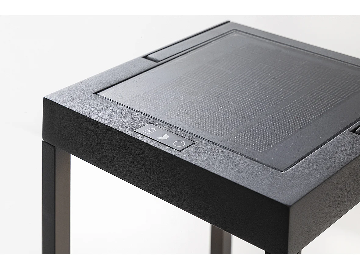 Bientôt lanterne solaire LED anthracite 2,2w IP54 h. 52,5 cm