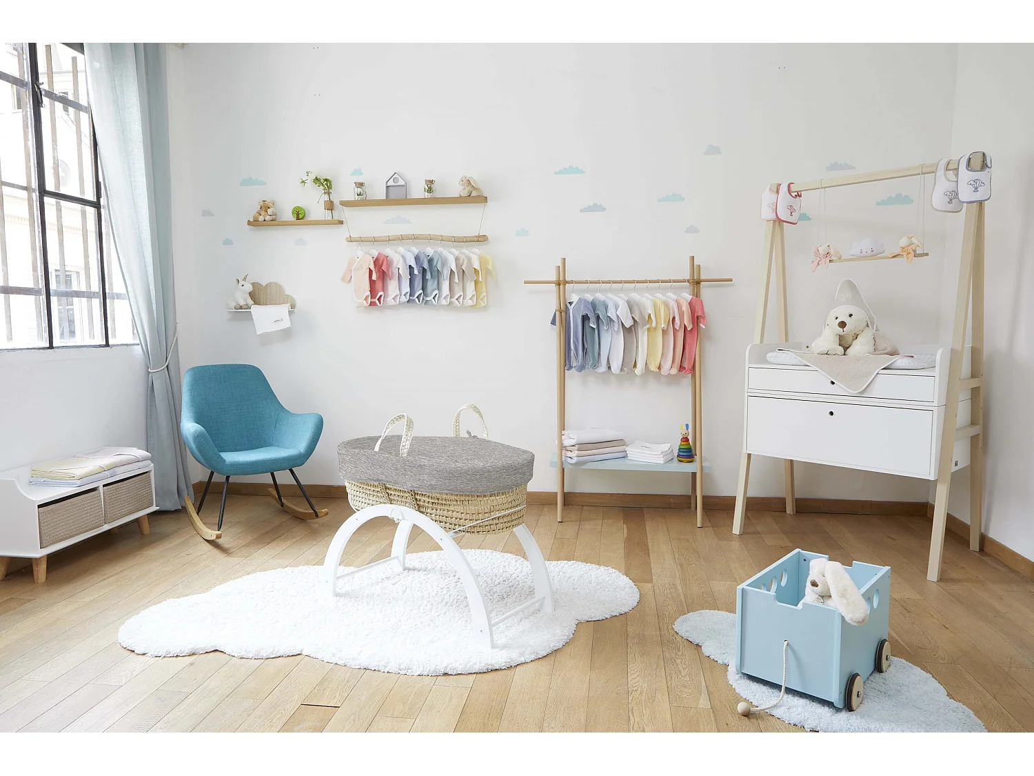 Babytragekorb - Bio-Baumwolle