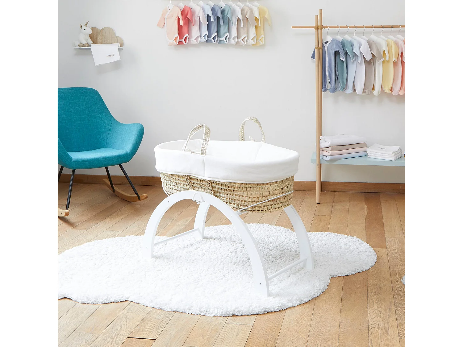 Soporte de Moisés Reversible Blanco Shnuggle