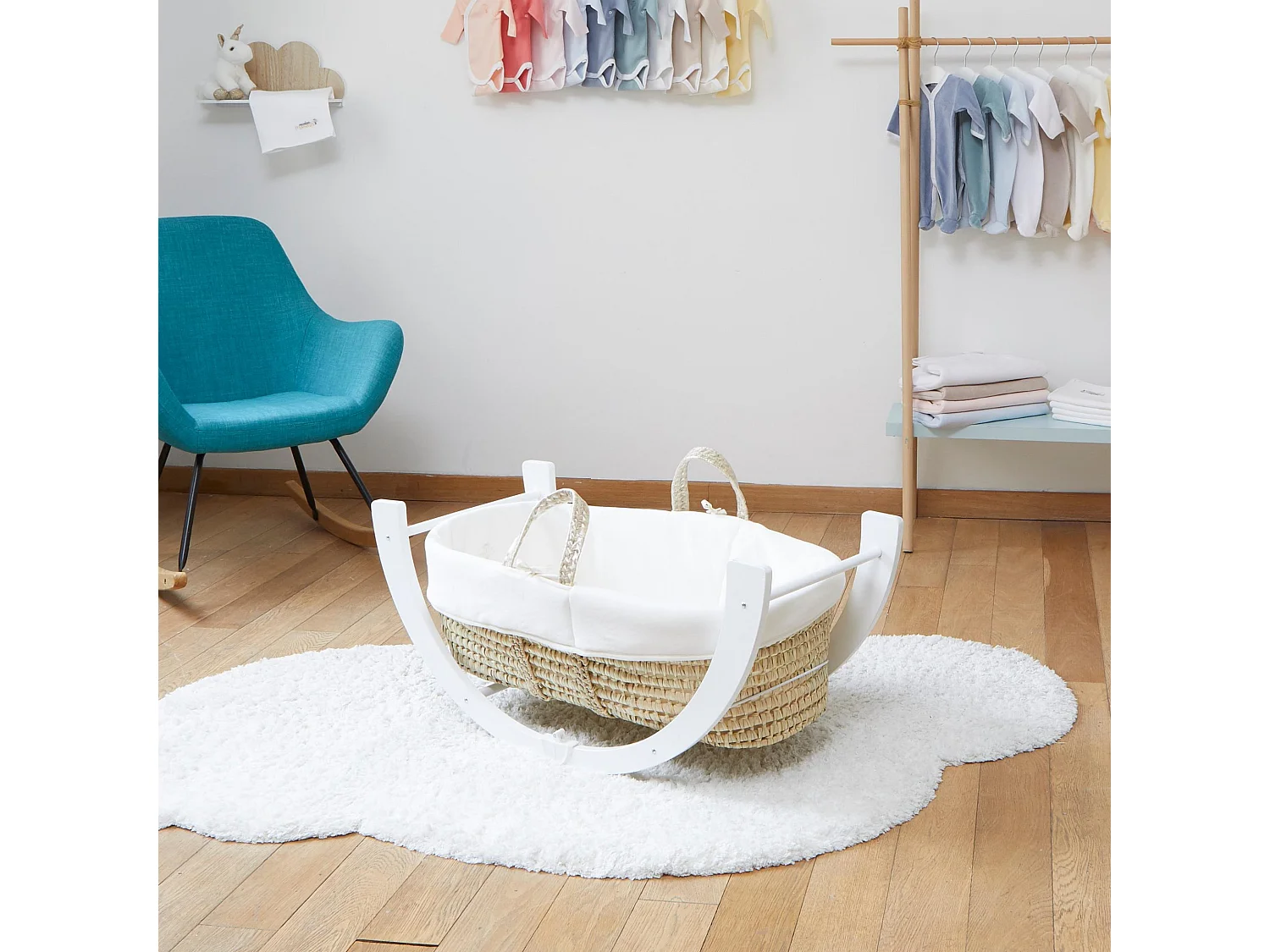 Soporte de Moisés Reversible Blanco Shnuggle