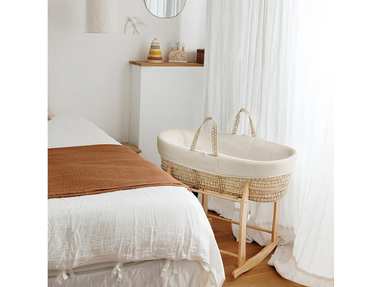 Babytragekorb - Bio-Baumwolle