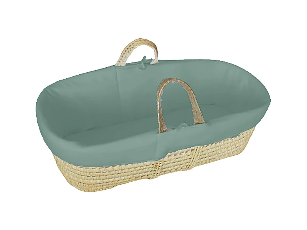 Couffin bébé avec Matelas, Habillage en Velours - Coton Bio - Forêt