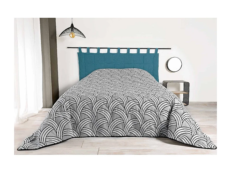 Colcha de cama con estilo gráfico 240 x 260 cm