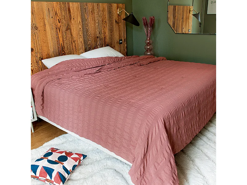 Colcha Efecto Seersucker 240 x 250 cm