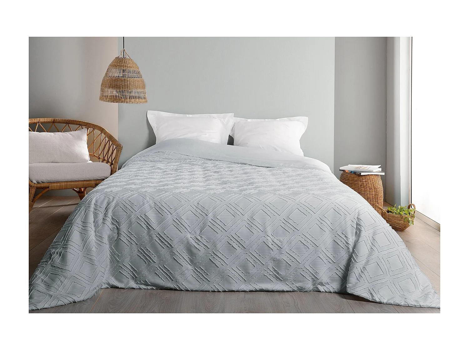 Cobertor de cama con rombos 230 x 250 cm