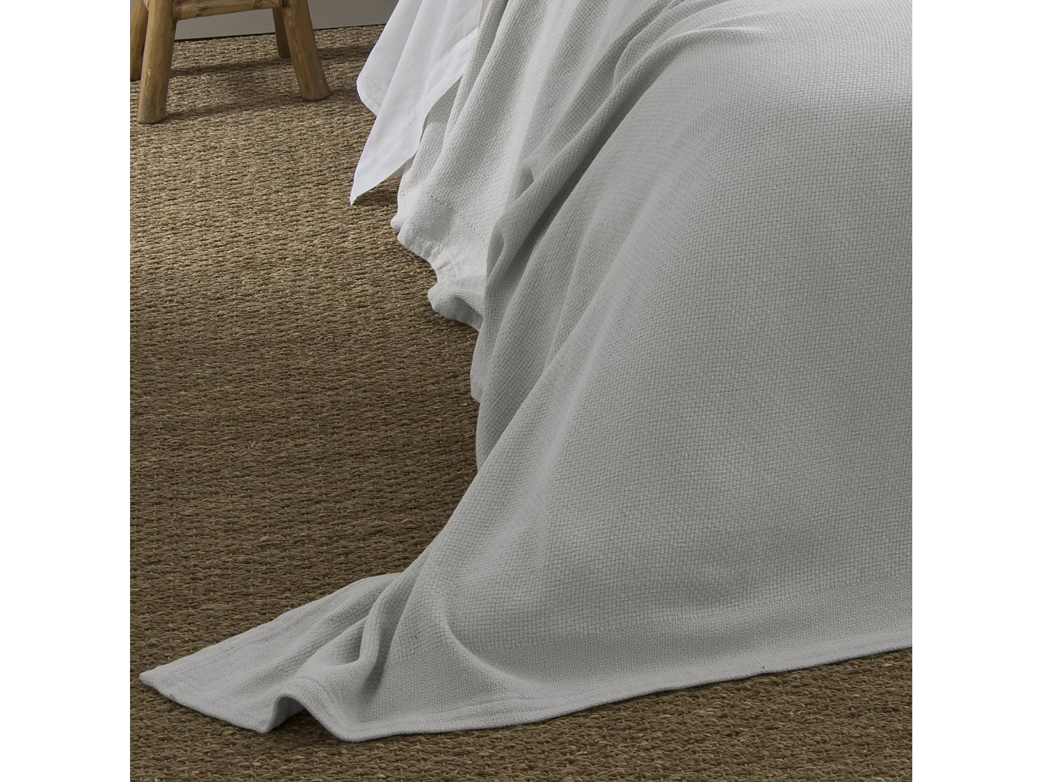 Couverture naturelle en 100% coton recyclé