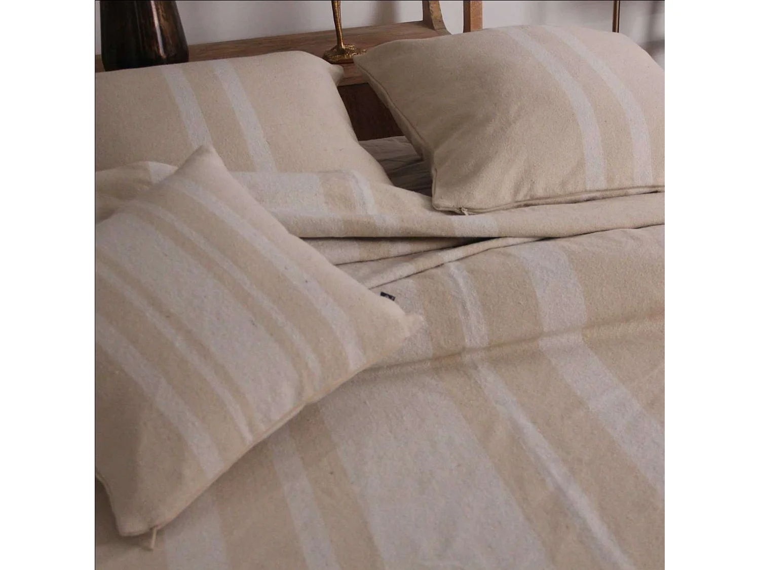 Jeté de Lit coton épais Rustique