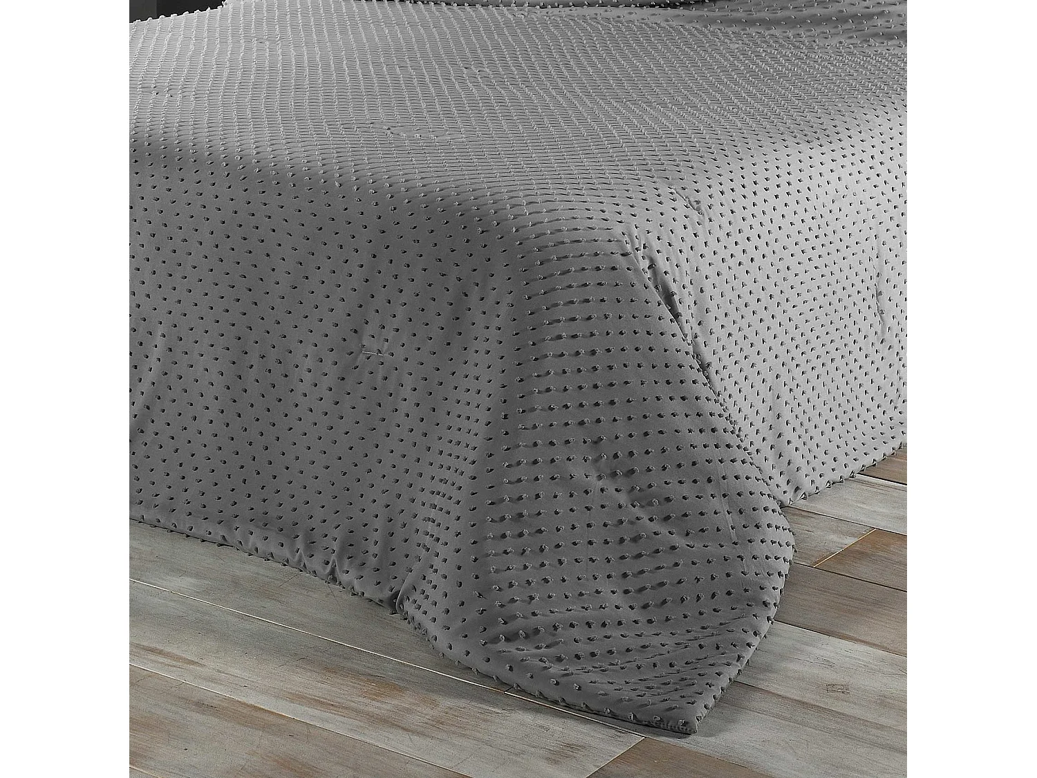 Cubrecama con pequeños pompones 230 x 250 cm