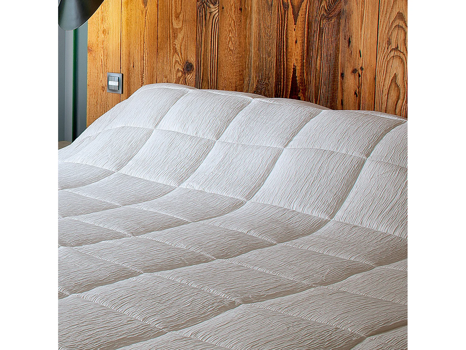 Manta para Cama Efecto Arrugado 230 x 250 cm