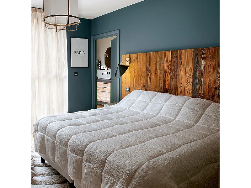 Manta para Cama Efecto Arrugado 230 x 250 cm