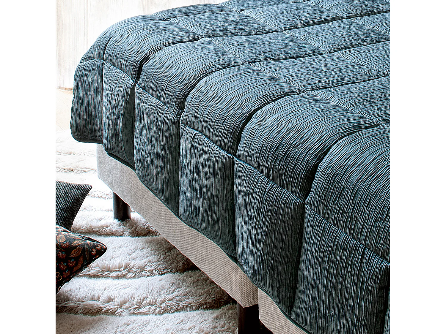 Manta para Cama Efecto Arrugado 250 x 260 cm