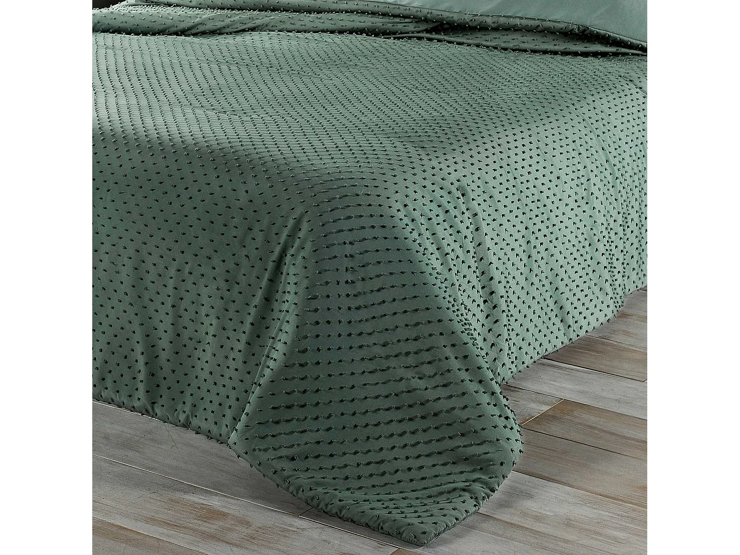 Cubrecama con pequeños pompones 230 x 250 cm