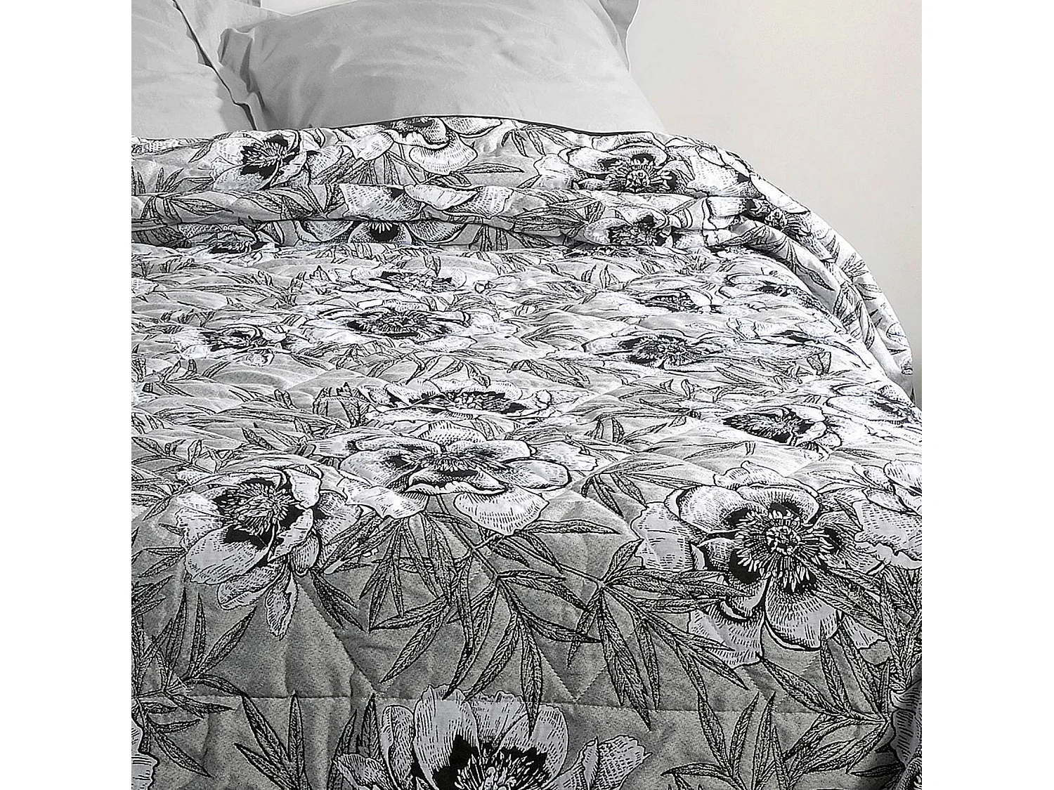 Cubrecama con estampado floral 240 x 260 cm