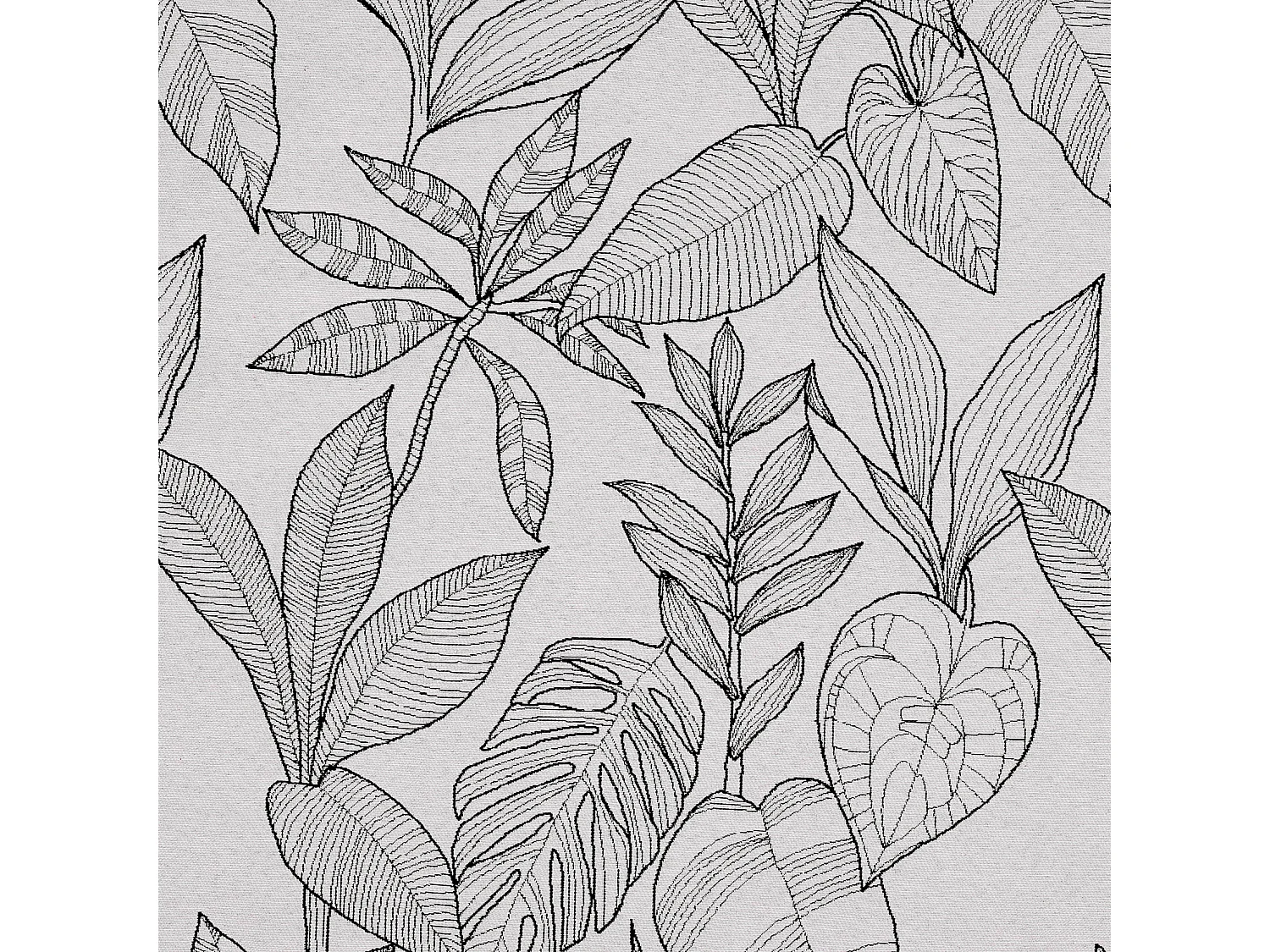 Jeté de lit aux feuilles stylisées