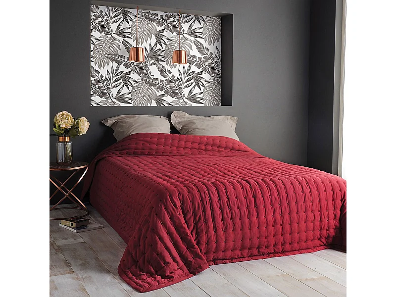 Cubrecama acolchado y liso 250 x 260 cm